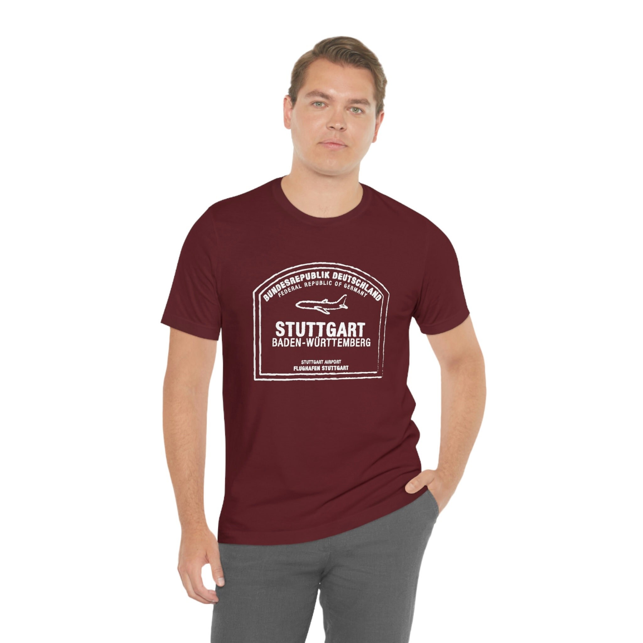 Aimant Frigo Stuttgart - Souvenir Schloßplatz, Aéroport, Stade - Blason Allemagne XL