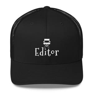 Film Editor Trucker Cap Gift for Movie Lovers and Film Buffs