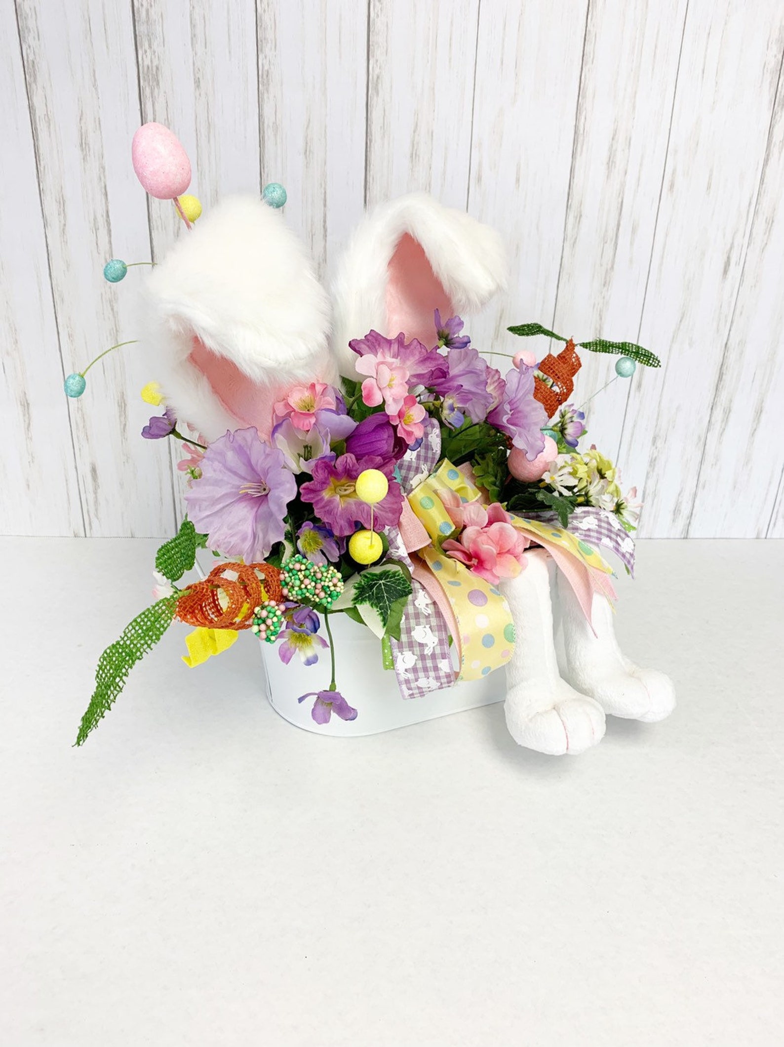 Easter Centerpiece, Easter Decor, Easter Bunny, Easter Decorations Etsy