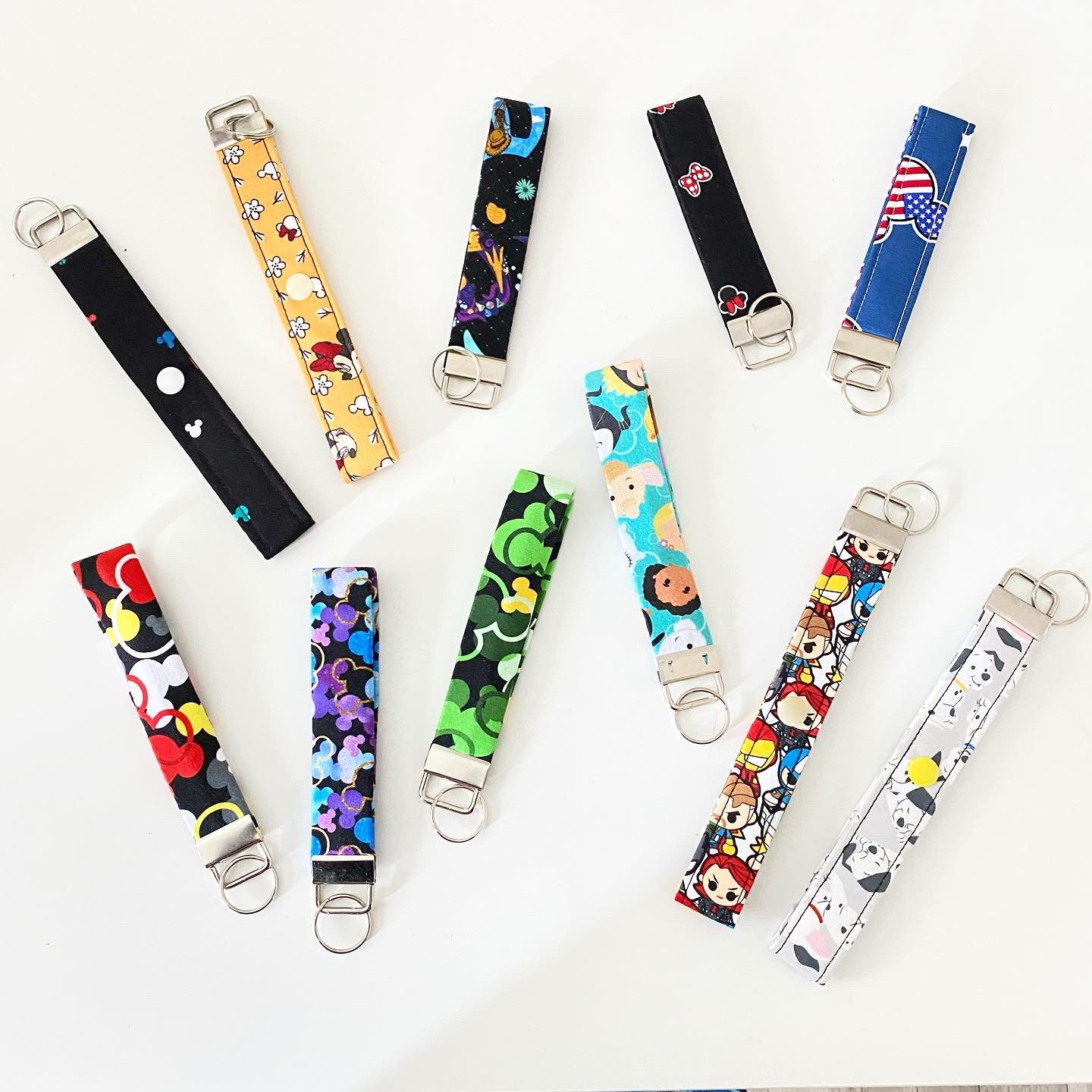 Disney Key Fobs Non Stretch Cotton Etsy