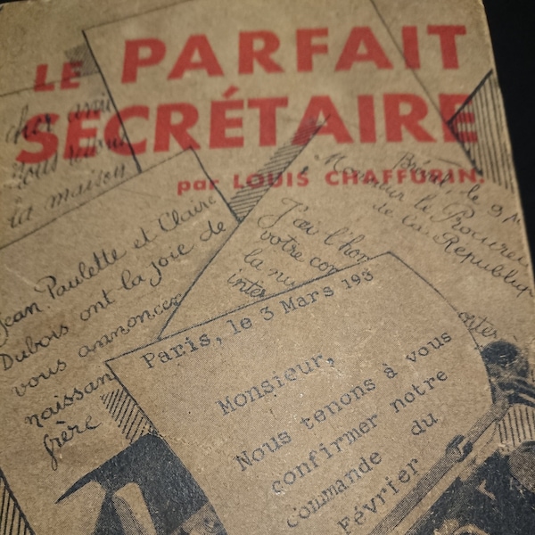 LAROUSSE Antiquariat, Paris 1932, guidebook in French "The perfect secretary", special of Larousse encyclopedia, 448 pages, Louis Chaffurin