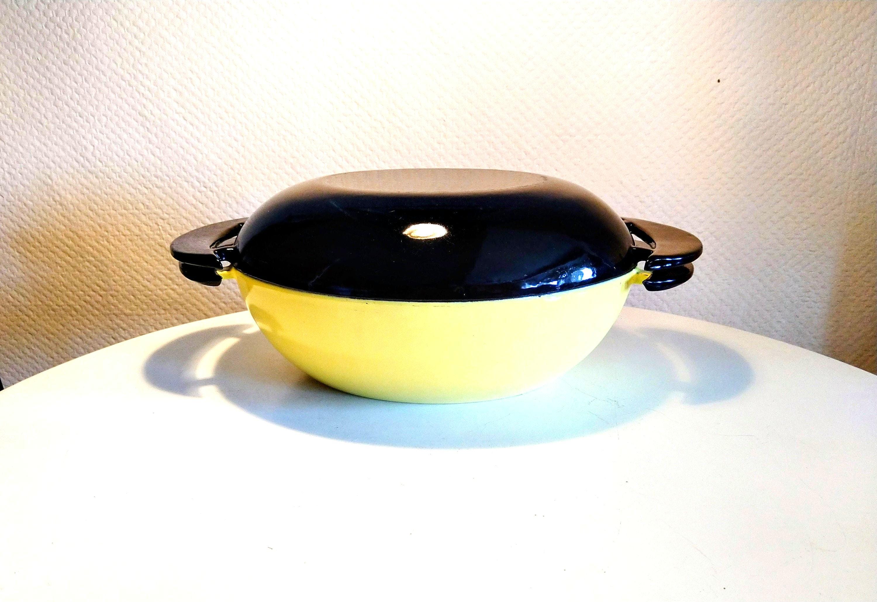 Raymond Loewy - Le Creuset - Superbe Cocotte Jaune by