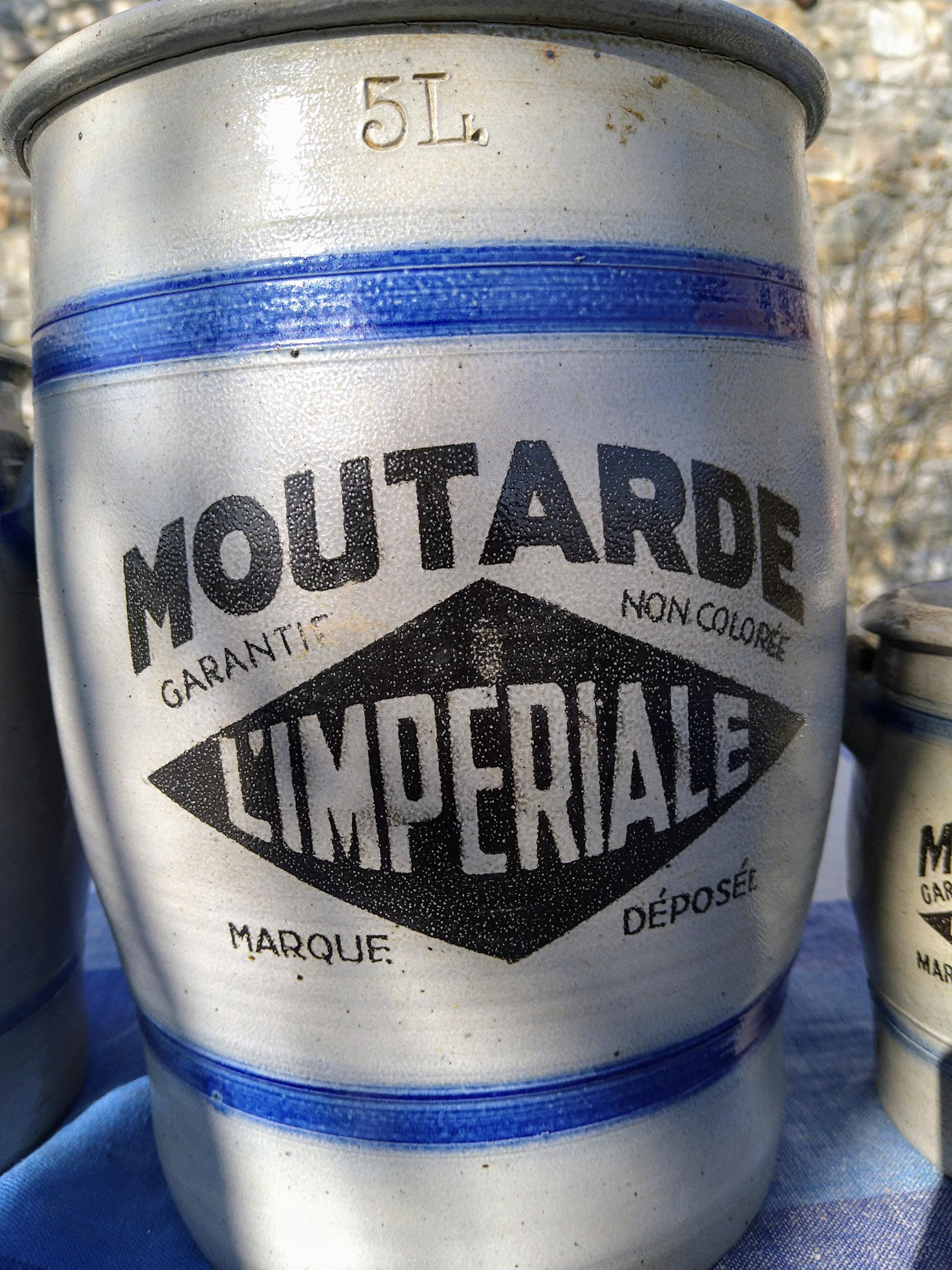 ANCIEN POT À MOUTARDE GOUDRON RESPAUL PARIS MOUTARDIER 95 mm 19 e