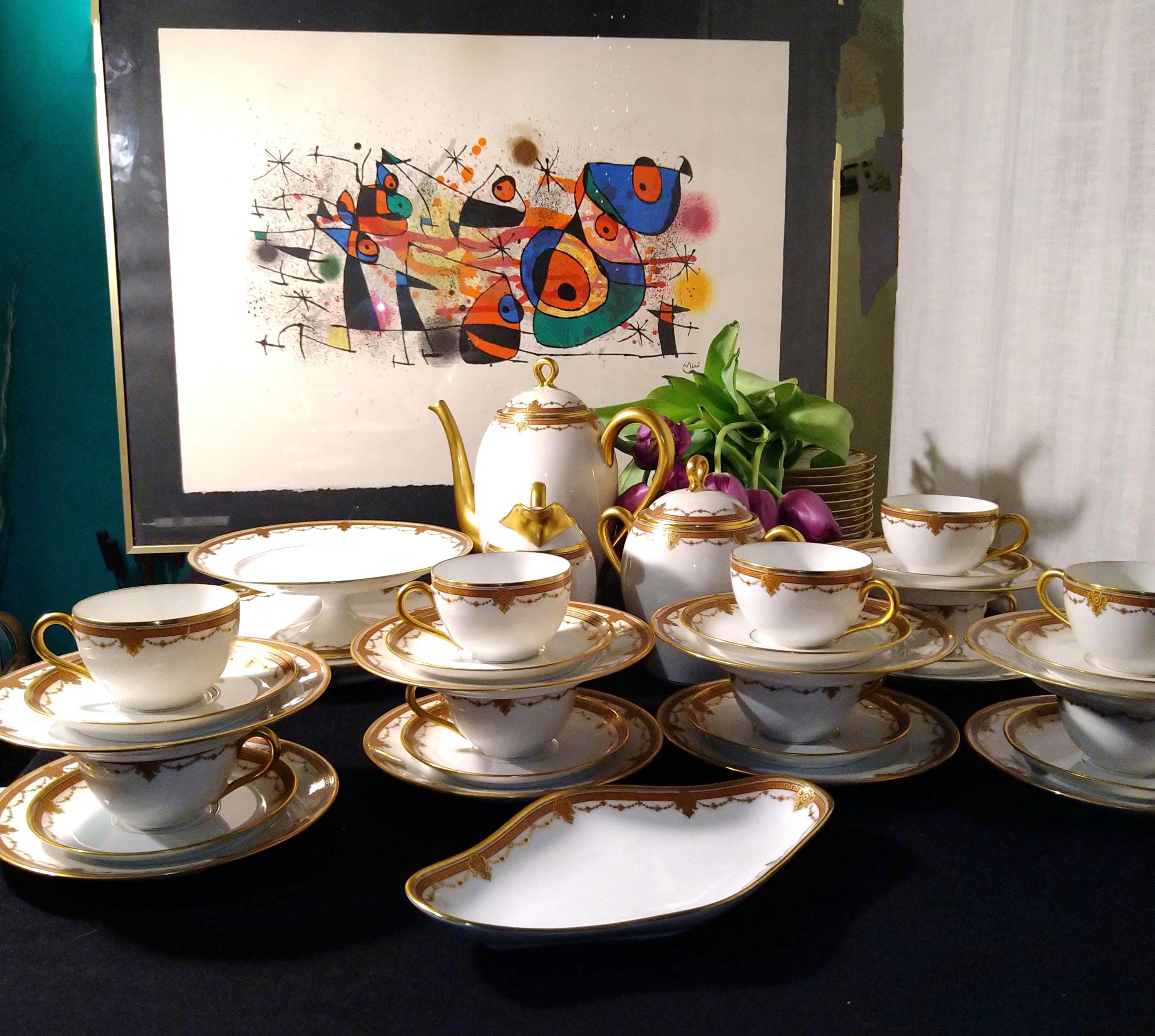 Leclair Limoges ルクレアーリモージュ　大皿　アンティーク Leclair Limoges ルクレアーリモージュ大皿アンティーク