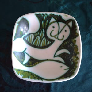 Ceramics Alessio Tasca Italia. Francesca. Modernist bowl series cat. Very rare. Picasso era, Madura, mid century 60s. Perfectly condition.