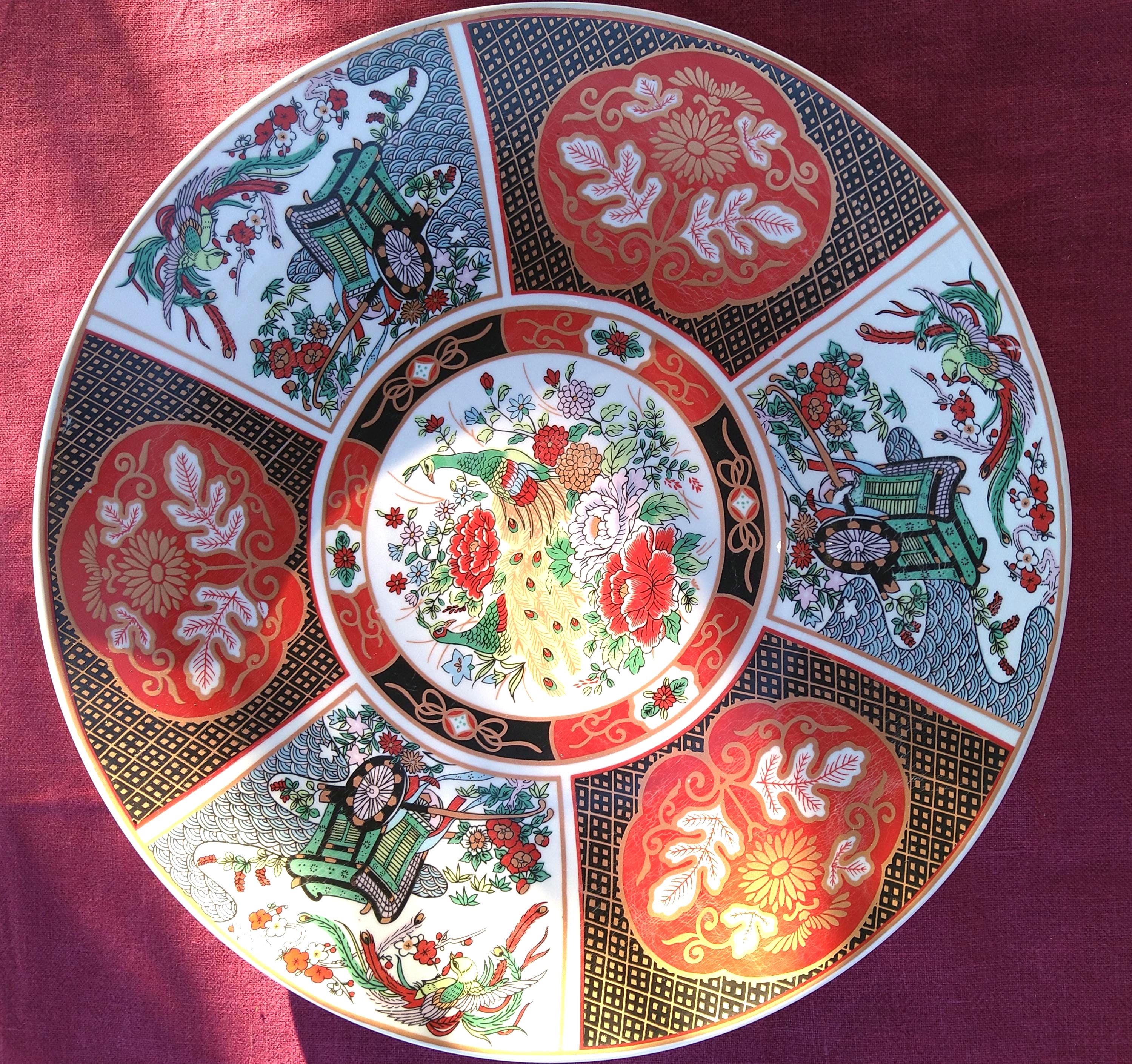 Grande Assiette Originale Taous 1976 - Porcelaine Vintage - Déco