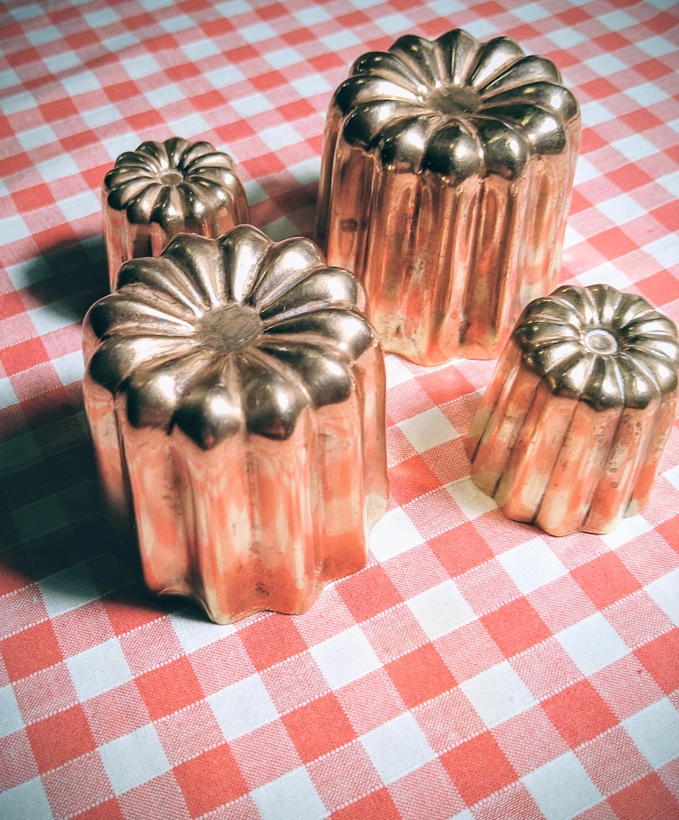 アンティーク 銅製 フルーツ柄 ゼリー型 モールドスウェーデン Old kitchen copper molds - Etsy 日本