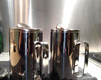 Lot De 6 Coupes à Dessert/glace Motta Italia - Inox 18/10, Vintage, Argentées