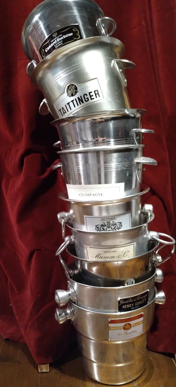 Affordable Champagne Buckets, Ice, Wine Buckets. Choice of Known