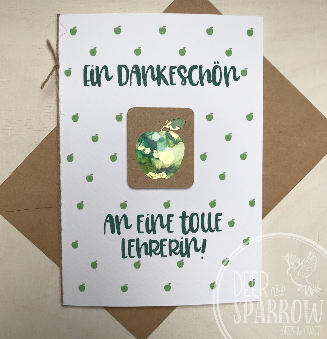 German Language Teacher Thank you Card end of school year Etsy