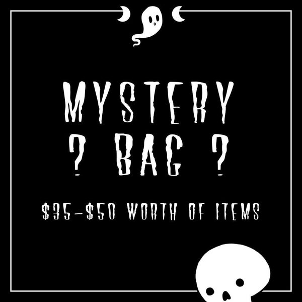 Mystery Seconds Bag - Discounted Pins, Patches, & Prints with slight imperfections / defects - Spooky and/or Queer Goth Goods