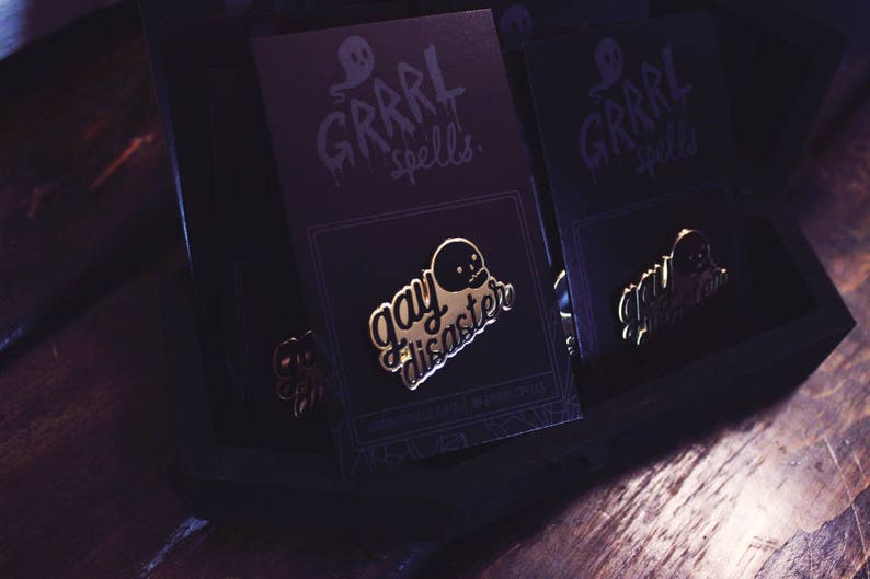 Hard Enamel Pin Gay Disaster Queer Lapel Pin