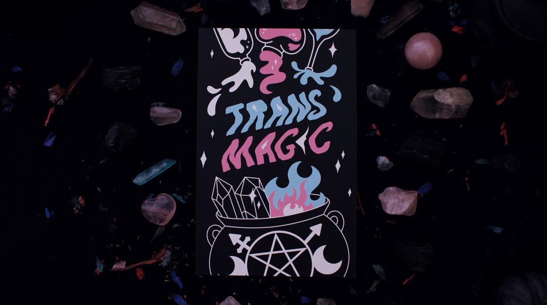 Trans Magic Print - 8.5" X 5.5" Art Print Transgender Non-binary Pride ...
