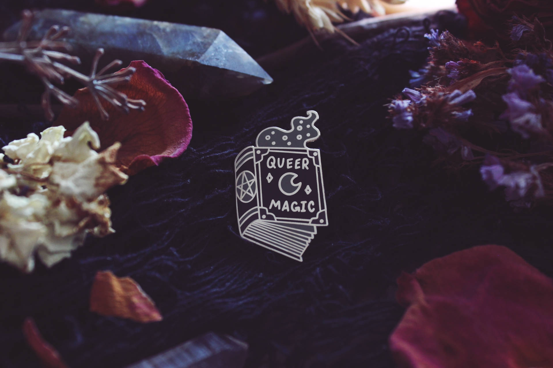 Queer Magic - Enamel Pin - Lapel Pin - Book Of Shadows LGBTQ Witch Pr…