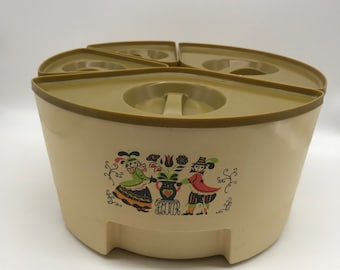 Vintage Steralite Canister Set, Dutch Couple Design, Mid-Century Kitchen Storage