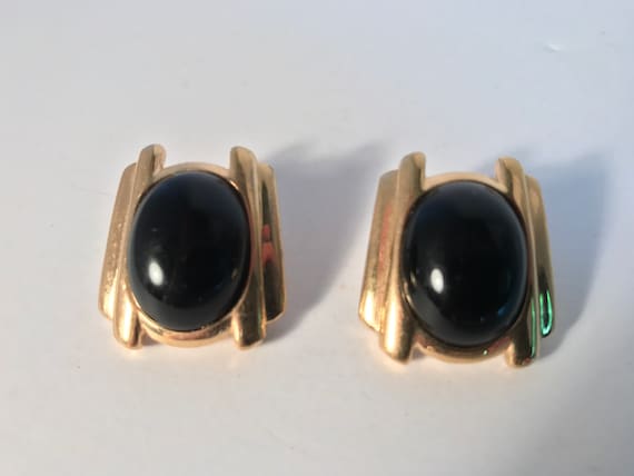 Vintage Trifari Mid Century Seventies Stud Earrin… - image 1