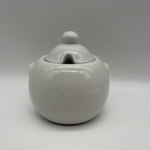 White Cordon Bleu Jam/Jelly Jar with Lid