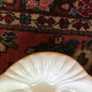Vintage Mid Century Over-sized White Sandstone Thanksgiving Bon Chef ShellFish Platter 24&quot; x 18&quot;x  2&quot;