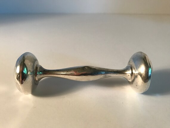 vintage sterling silver baby rattle