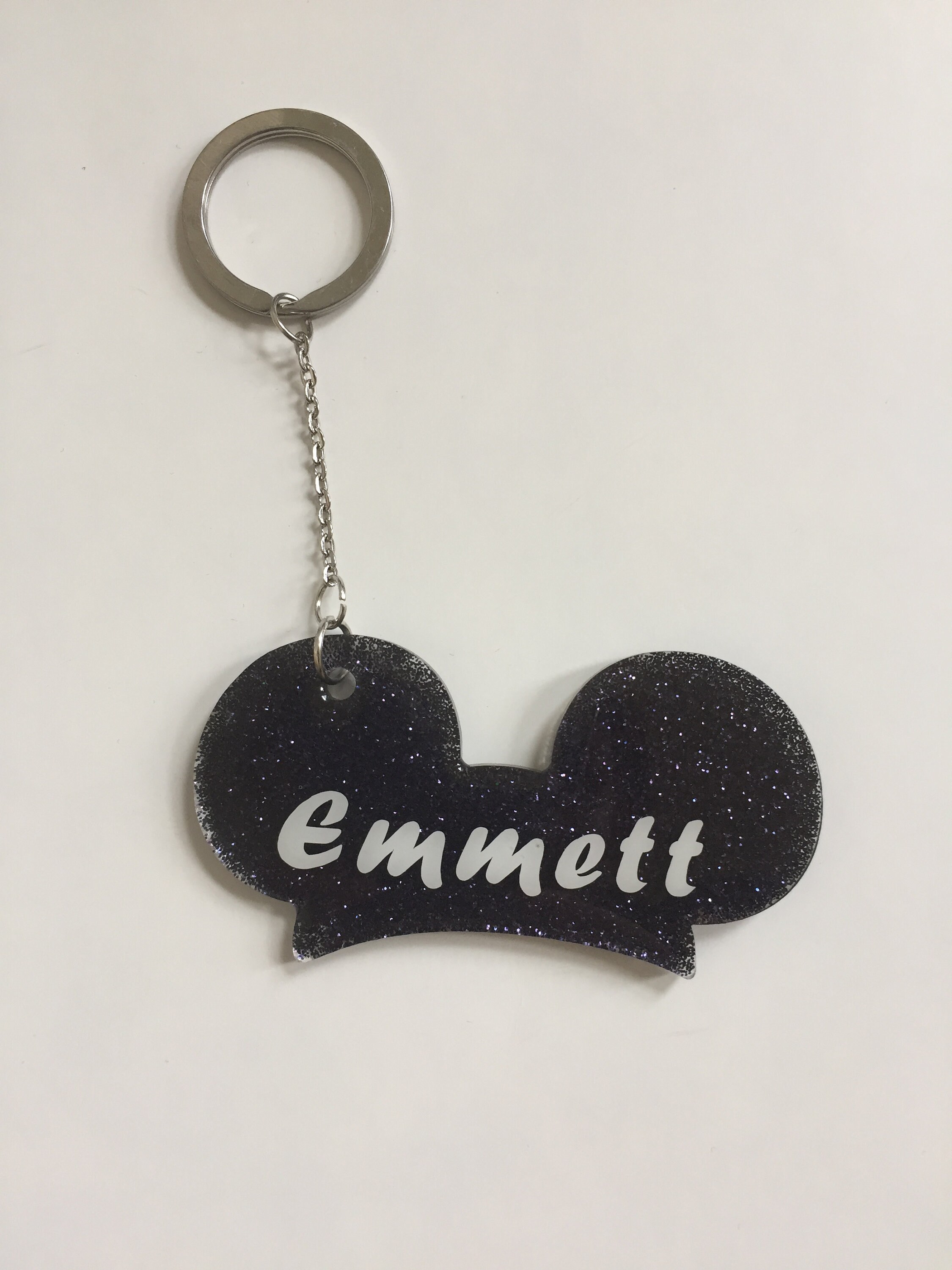Mickey Ear Key Chain Etsy