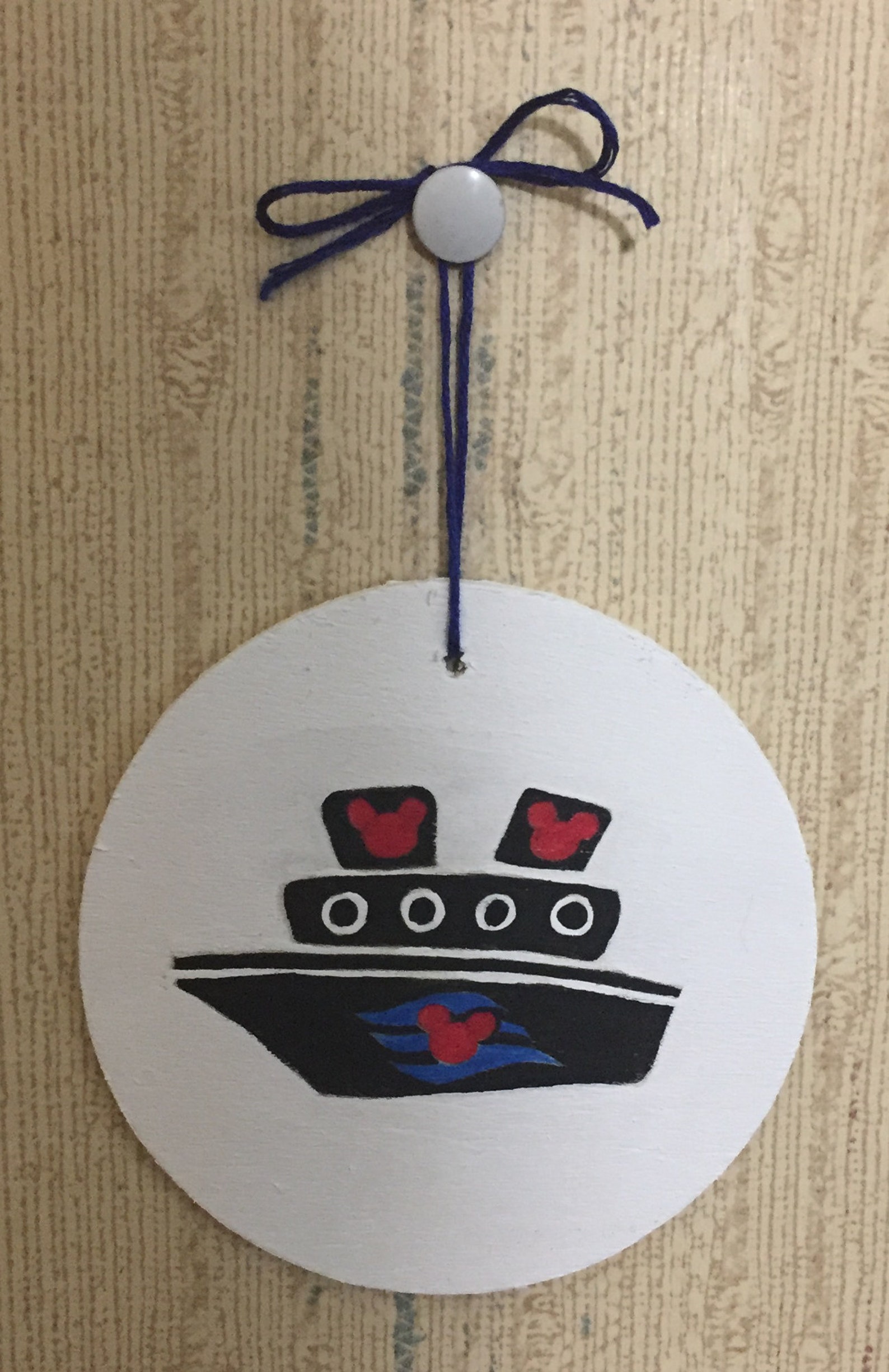 Hand Painted Disney Cruise Ornament Etsy