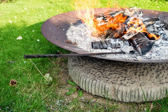 Handmade Fire Pit Poker Hand Forged In The Cotswolds North Etsy