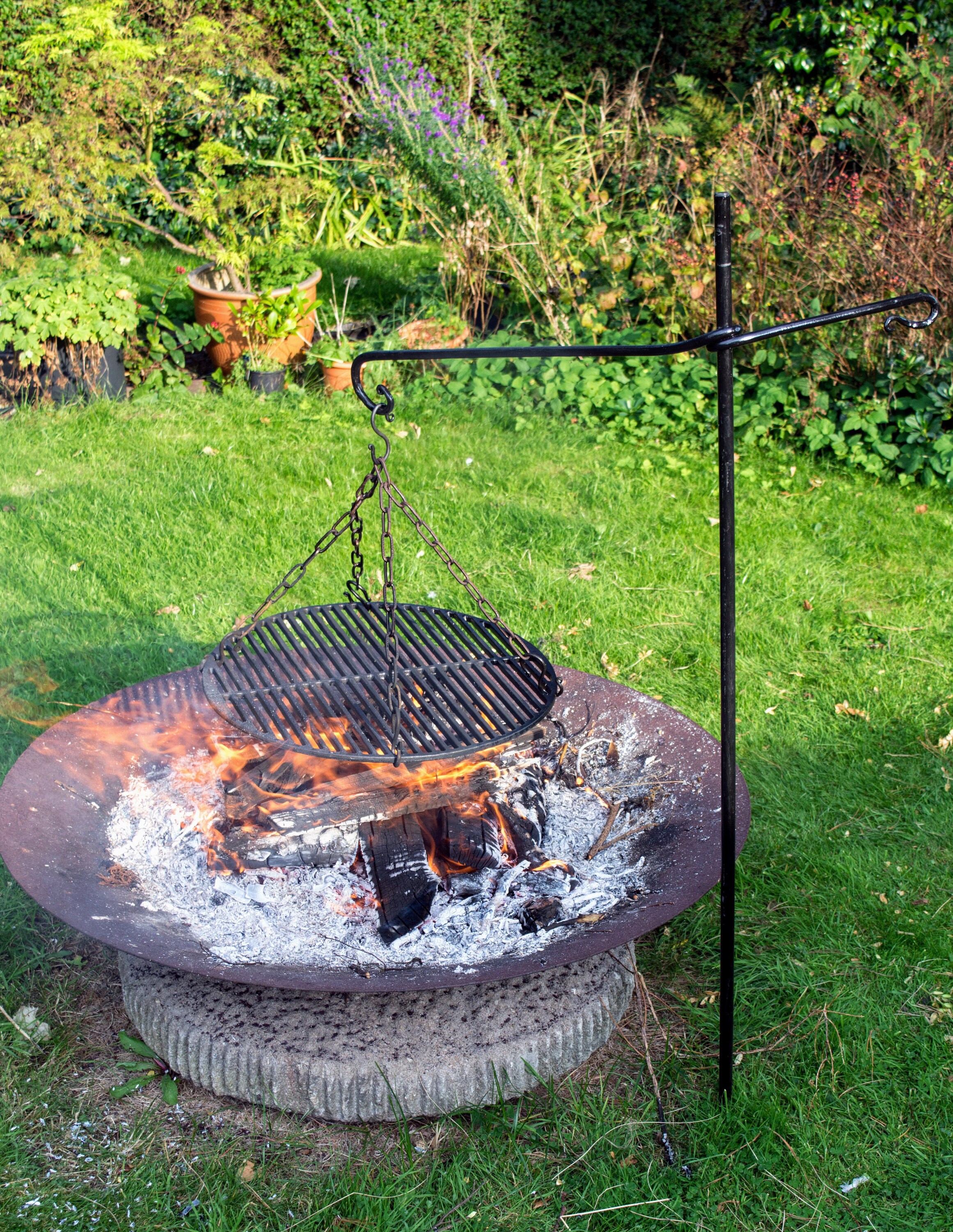 Blacksmith Made Swivel Grill Handmade Outdoor Cooking BBQ Etsy UK