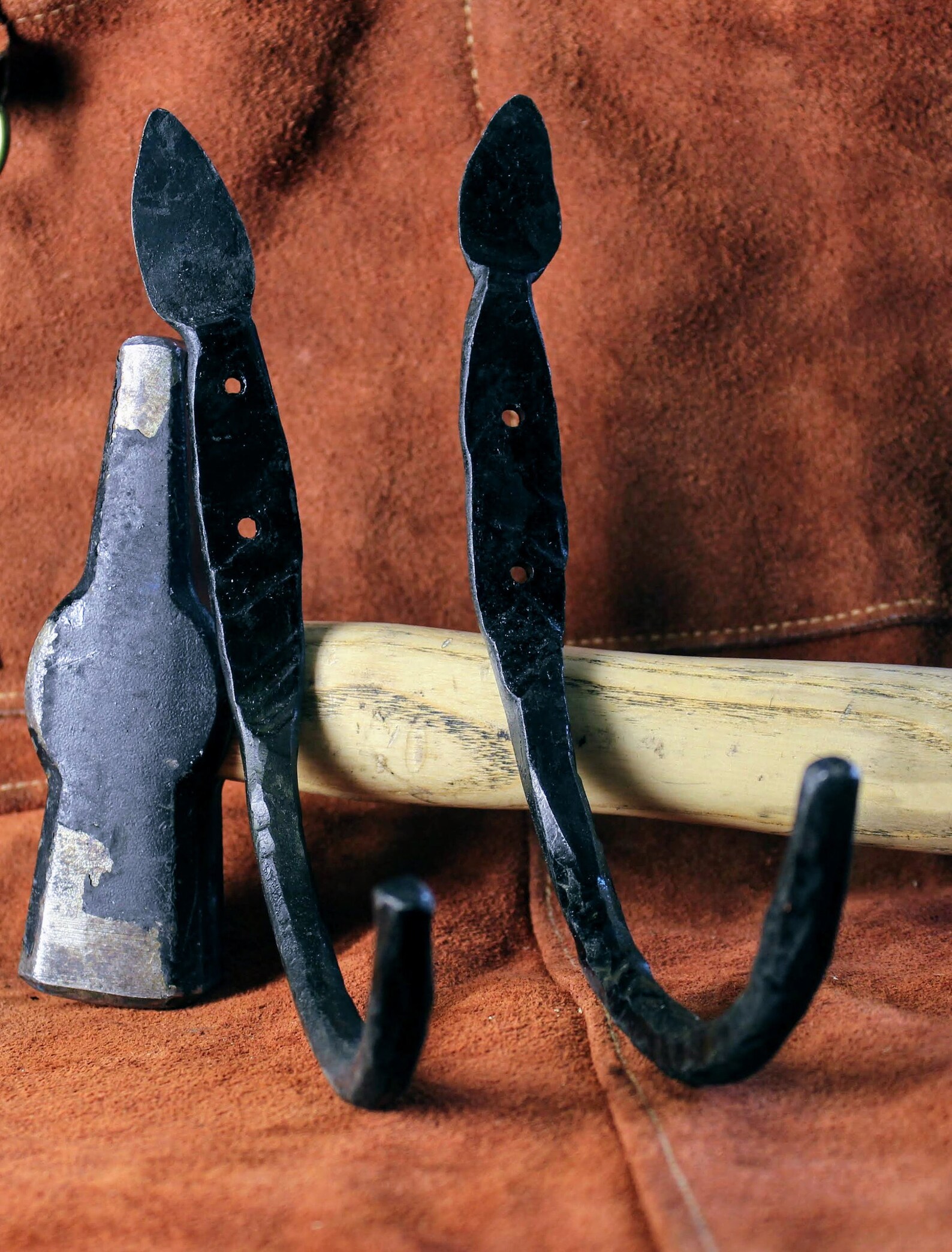 Two Hand Made Yoga Mat Hooks Yoga mat holders Custom Large Etsy