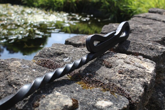 Handmade Fire Pit Poker Hand Forged In The Cotswolds North Etsy