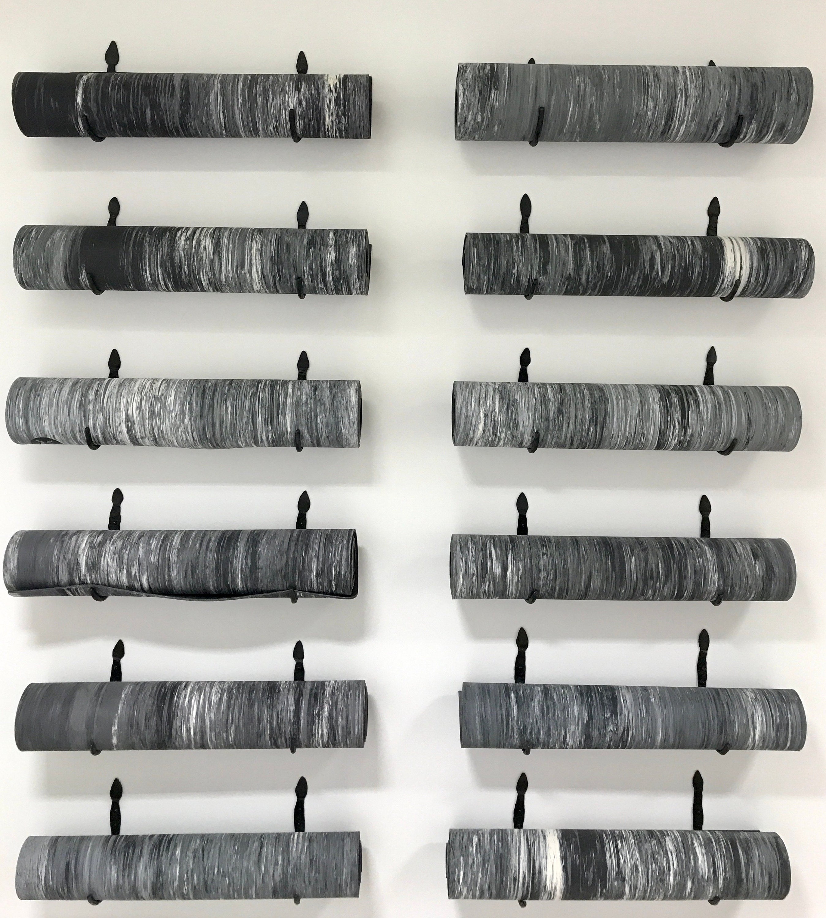 Two Hand Made Yoga Mat Hooks Yoga mat holders Custom Large Etsy