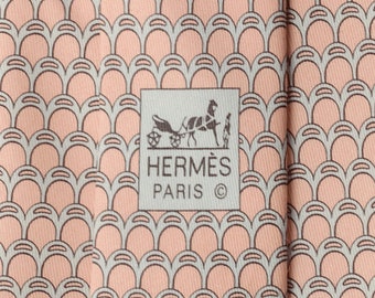 Cravate en soie Hermes pour hommes à motif géométrique 5328 | Cravate cravate