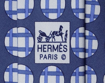 Hermes Men's Silk Tie Geometric Twillpop Pattern 5311 | Necktie Cravate