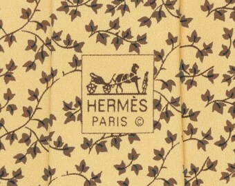 Hermes Men's Silk Tie Ivy Pattern 7917 | Necktie Cravate