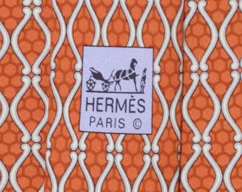 Hermes Men's Silk Tie Geometric Pattern 5012 | Necktie Cravate