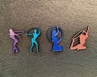 Set of 4 dream hooper hat pins