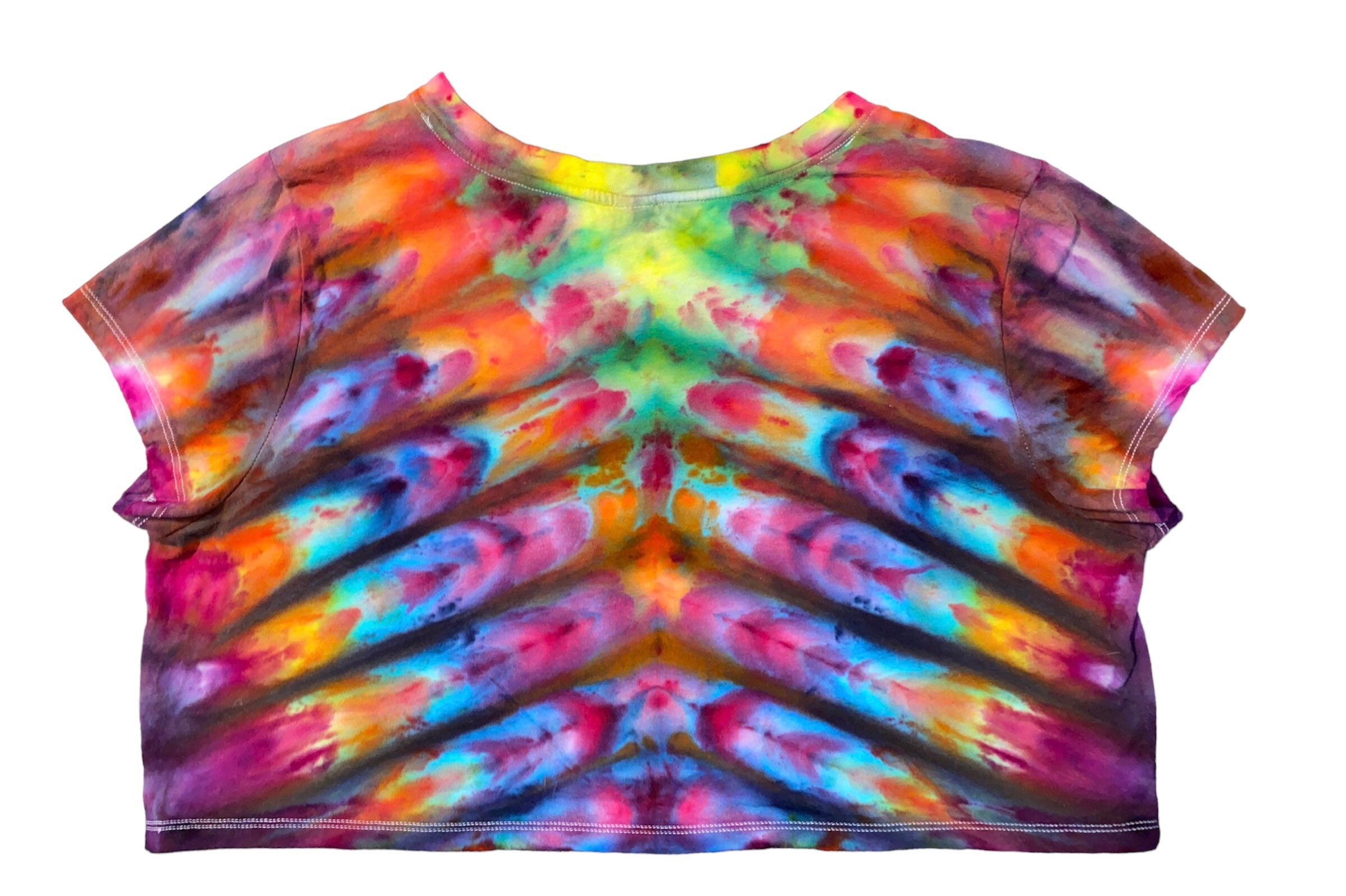 XL Baggy Tiedye Crop Top - Etsy