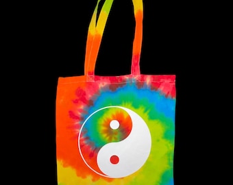 Ying Yang Tiedye Tote Bag - Medium