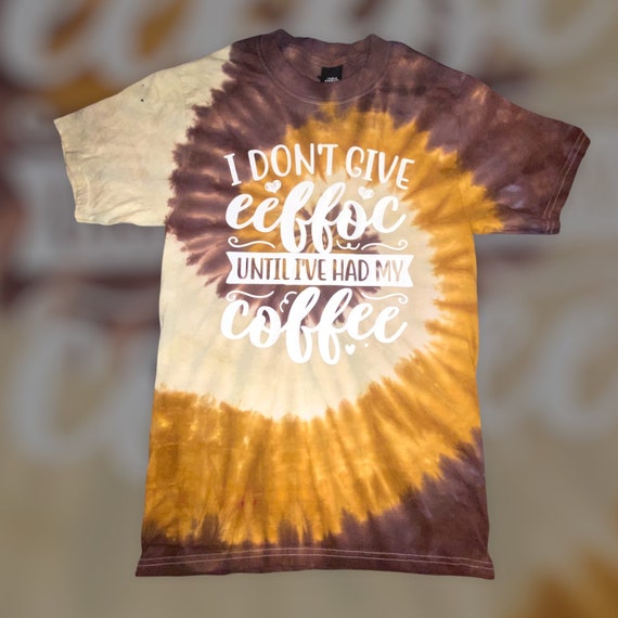 coffee tie dye shirt