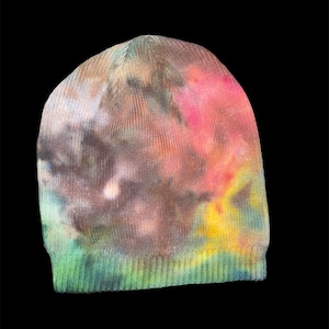 Earth Tone Geode Beanie - runs small