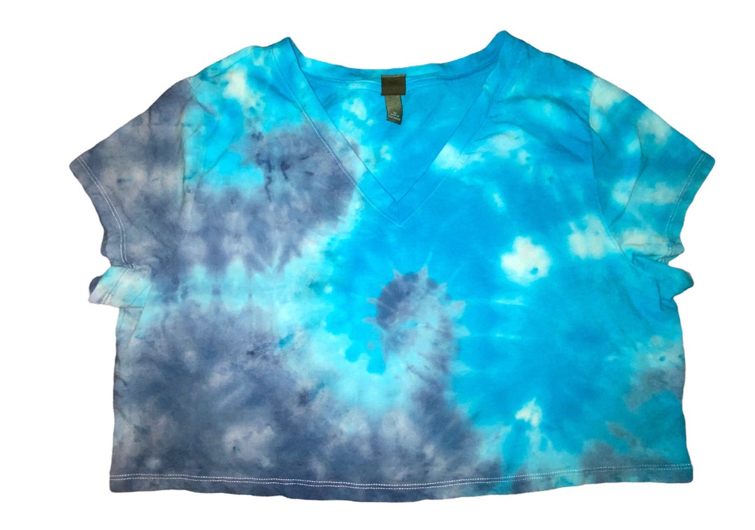 ★送料・関税込★lamodechief★BOXY CROP TIE DYE T-SHIR.T★ Boxy Tie Dye Jersey Crop Tee, Size Small - Etsy