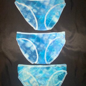 Tiedye Bikini Panties - Small - 3  Pair