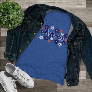 Astros T-Shirt, Houston Astros Women&#39;s Triblend Tee Super Soft