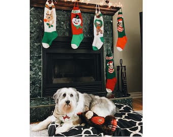 Personalized hand knit Christmas stockings