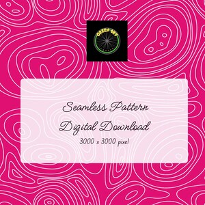 Fuchsia Topo seamless pattern digital download