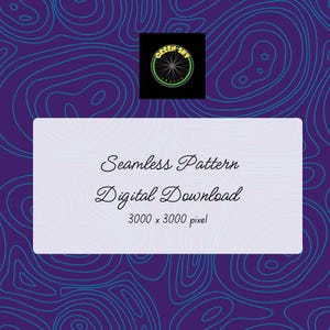 Bluey Topo seamless pattern digital download