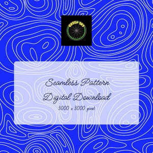 Royal Blue Topo seamless pattern digital download