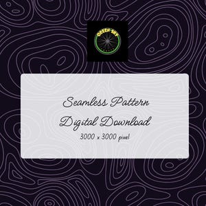 Black/Mauve Topo seamless pattern digital download