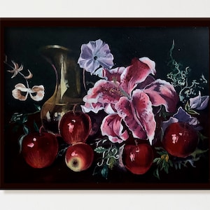 Oil painting Original painting Wall Art Contemporary art Wall decor Flower art Original wall art Flower painting Original artwork Still life