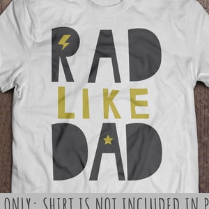 Rad wie Dad SVG, Papa SVG, Vater SVG, Baby SVG, Sohn SVG, Tochter SVG, geschnittene Datei, Schneidedateien, Dxf, Eps, Png, kommerzielle Nutzung, Star