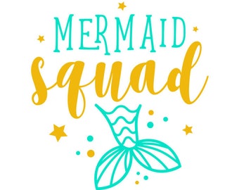Download Mermaid squad svg | Etsy